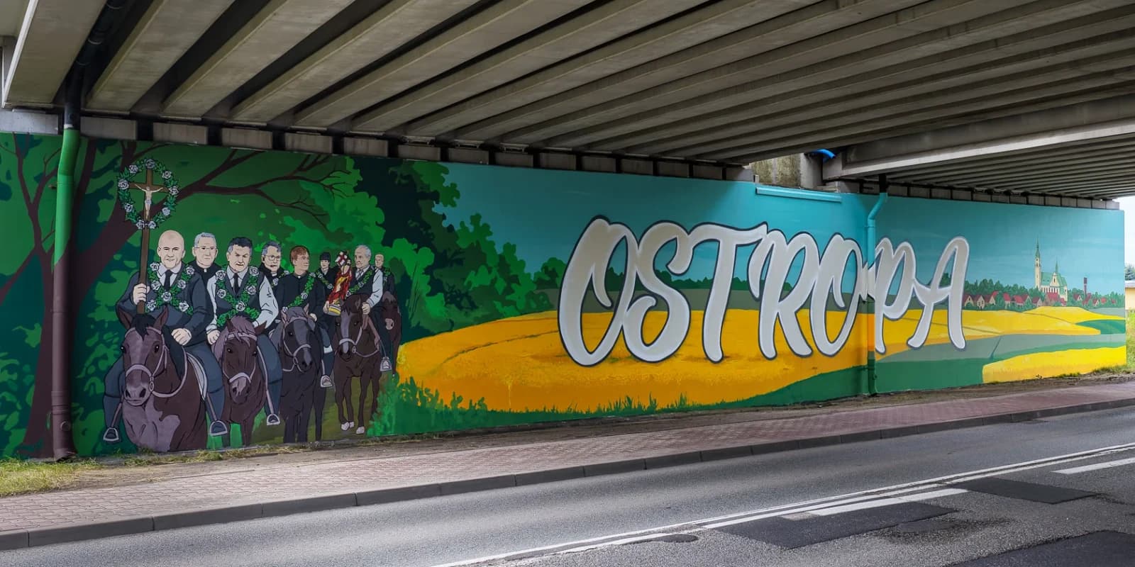 300m2 mural pod wiaduktem autostrady A4