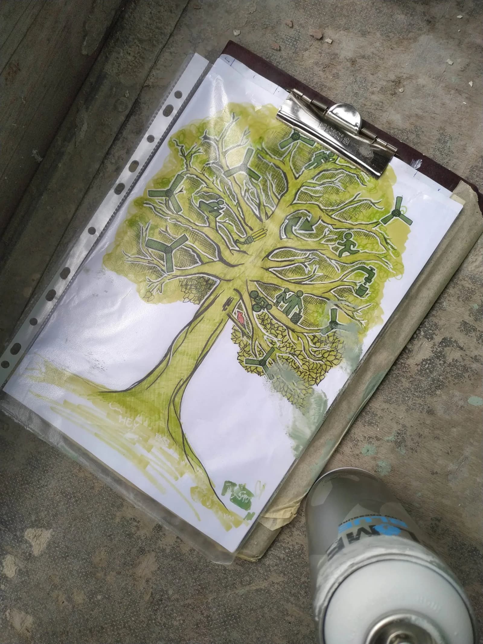 Mural ekologiczny w ZSP Studzionka – początek drogi, która zmieniła wszystko