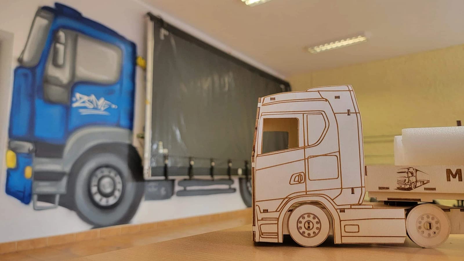 🚛 Mural, który wyjechał ze ściany. Realizacja dla ZSME Bytom