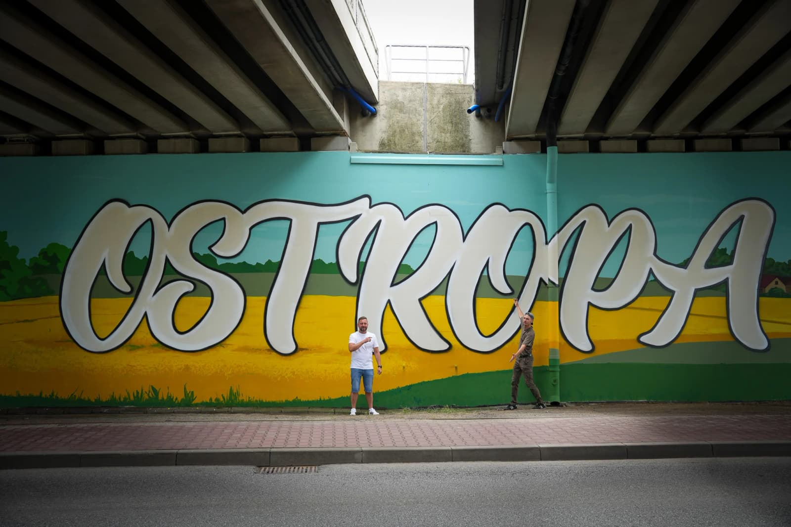 Ogromny mural pod autostradą A4 w Gliwicach ukończony