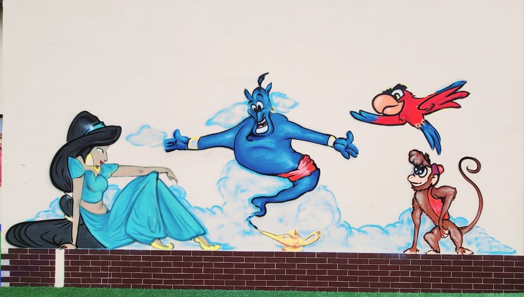 Przedszkole mural -zmienia energetykę i sprawia, że świat staje się bajkowy :-)