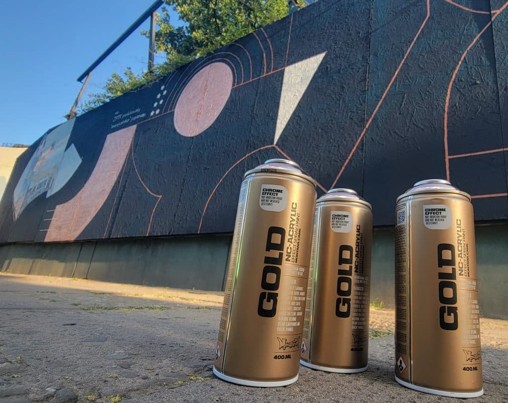 Mural w Krakowie wykonany profesjonalnymi farbami najwyższej klasy